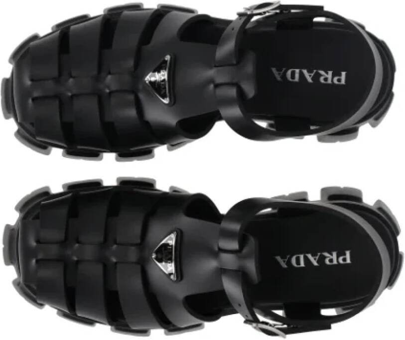 Prada Vintage Pre-owned Rubber sandals Black Heren