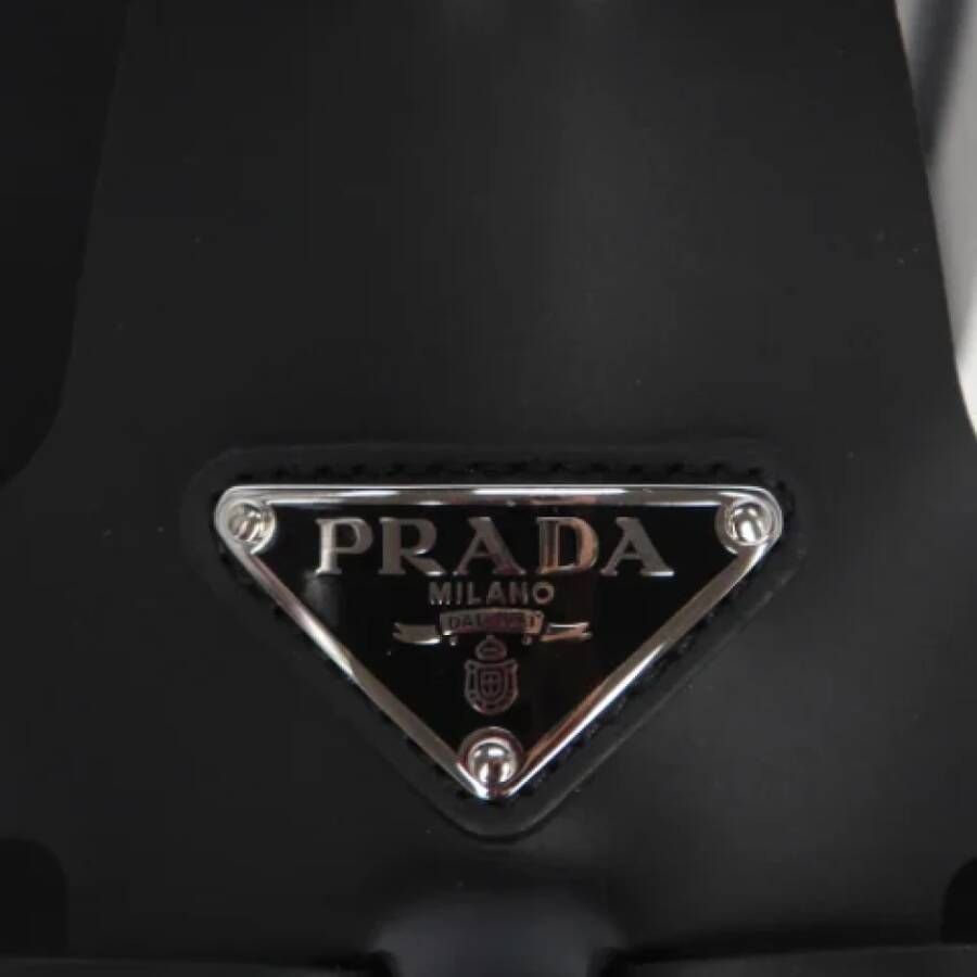 Prada Vintage Pre-owned Rubber sandals Black Heren