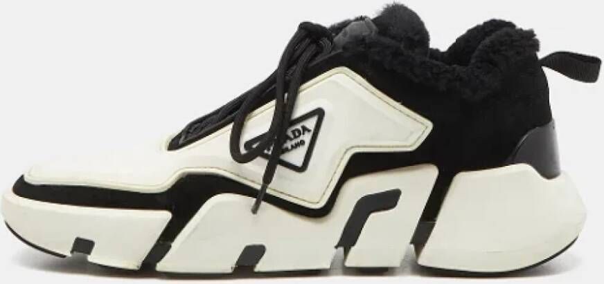 Prada Vintage Pre-owned Rubber sneakers Black Heren