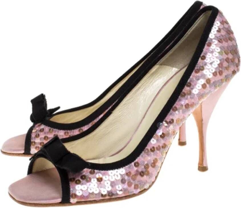 Prada Vintage Pre-owned Satin heels Pink Dames