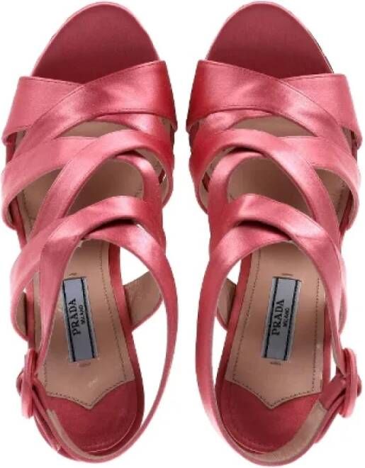 Prada Vintage Pre-owned Satin heels Pink Dames