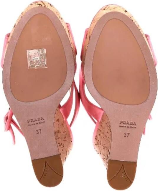 Prada Vintage Pre-owned Satin heels Pink Dames