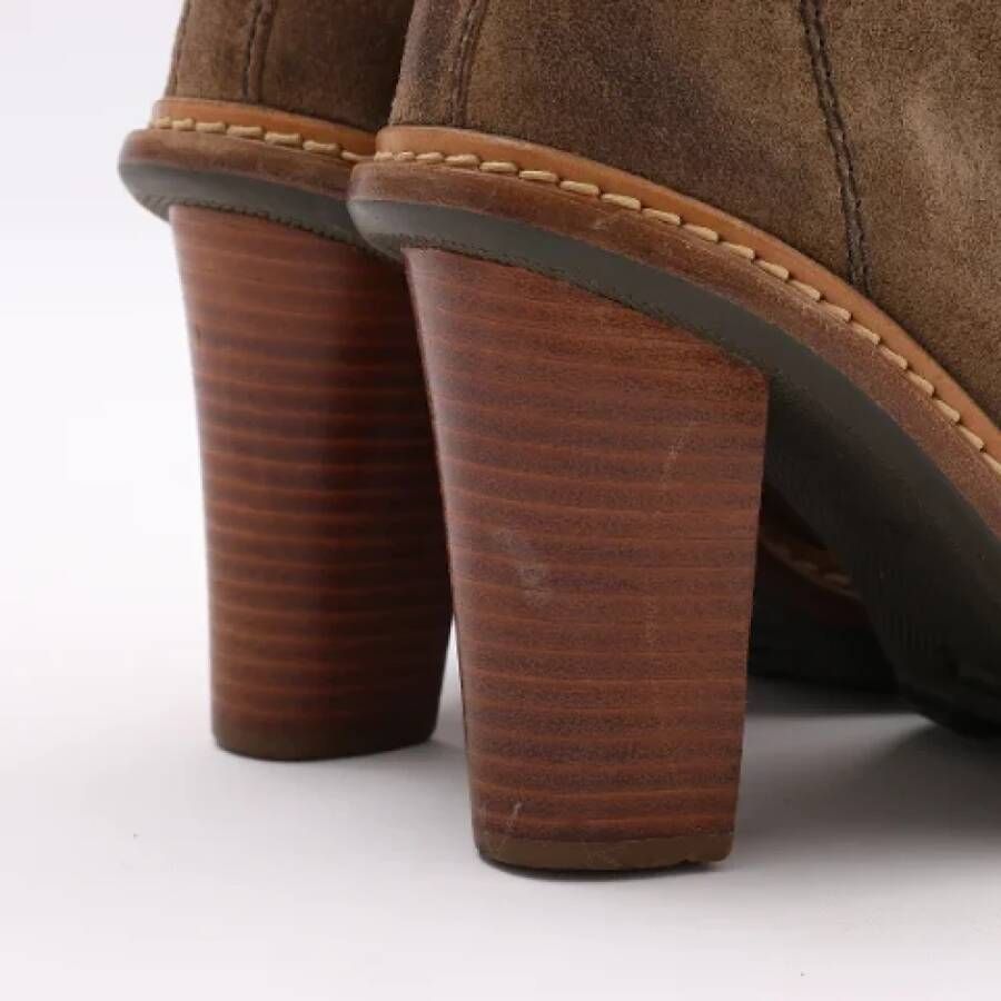 Prada Vintage Pre-owned Suede boots Brown Dames