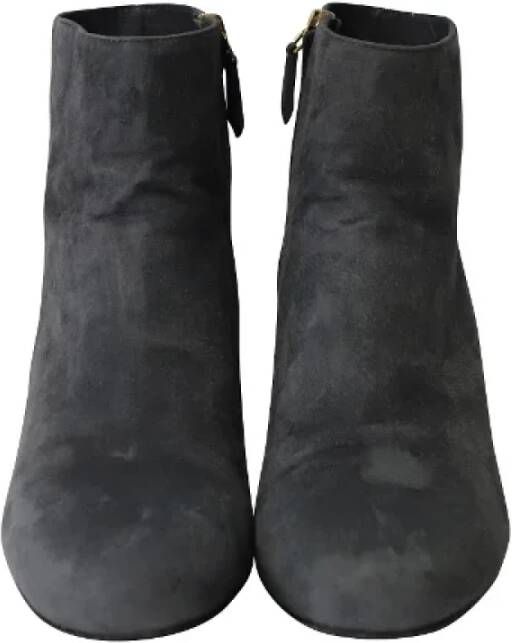 Prada Vintage Pre-owned Suede boots Gray Dames