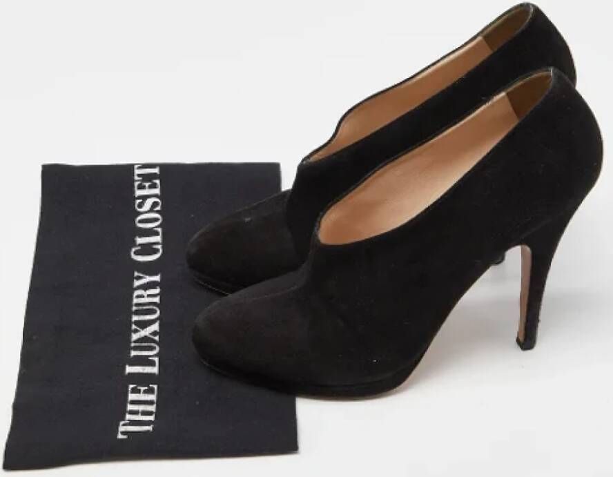 Prada Vintage Pre-owned Suede heels Black Dames