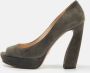 Prada Vintage Pre-owned Suede heels Gray Dames - Thumbnail 2