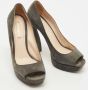 Prada Vintage Pre-owned Suede heels Gray Dames - Thumbnail 4