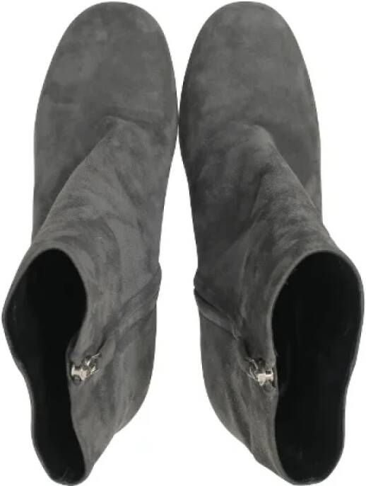 Prada Vintage Pre-owned Suede heels Gray Dames