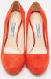 Prada Vintage Pre-owned Suede heels Orange Dames - Thumbnail 3