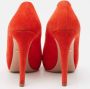 Prada Vintage Pre-owned Suede heels Orange Dames - Thumbnail 5