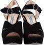 Prada Vintage Pre-owned Suede sandals Black Dames - Thumbnail 2