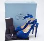 Prada Vintage Pre-owned Suede sandals Blue Dames - Thumbnail 9