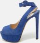 Prada Vintage Pre-owned Suede sandals Blue Dames - Thumbnail 2