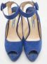 Prada Vintage Pre-owned Suede sandals Blue Dames - Thumbnail 3