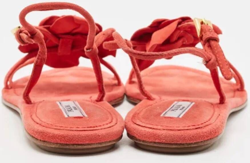 Prada Vintage Pre-owned Suede sandals Pink Dames