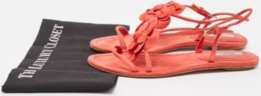 Prada Vintage Pre-owned Suede sandals Pink Dames