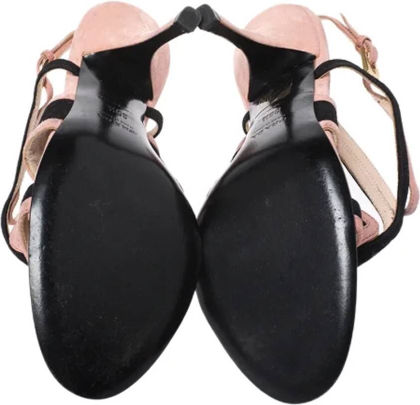 Prada Vintage Pre-owned Suede sandals Pink Dames