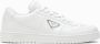 Prada Witte Leren Sneakers met Logo Detail White Heren - Thumbnail 4