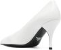 Prada Witte Leren Stiletto Instap Schoenen White Dames - Thumbnail 2