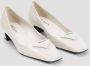 Prada Witte Pumps Verhoog Stijl Luxueus Leer White Dames - Thumbnail 3