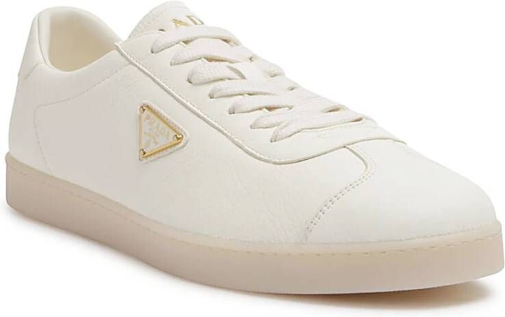 Prada Witte Veterschoenen Moderne Stijl White Heren