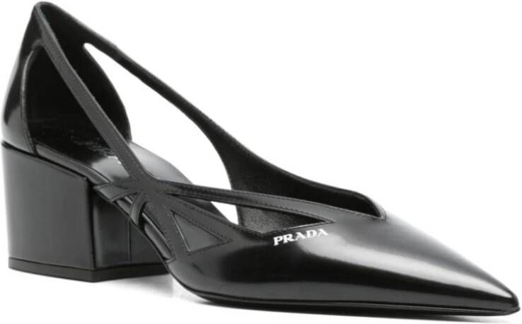 Prada Zwarte hoge hakken met uitsparingen Black Dames