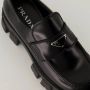 Prada Zwarte leren Monolith instappers Black Heren - Thumbnail 6