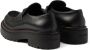 Prada Zwarte Leren Platte Schoenen Black Heren - Thumbnail 6