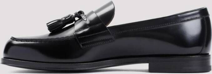 Prada Zwarte Loafer Schoenen Elegante Stijl Black Heren