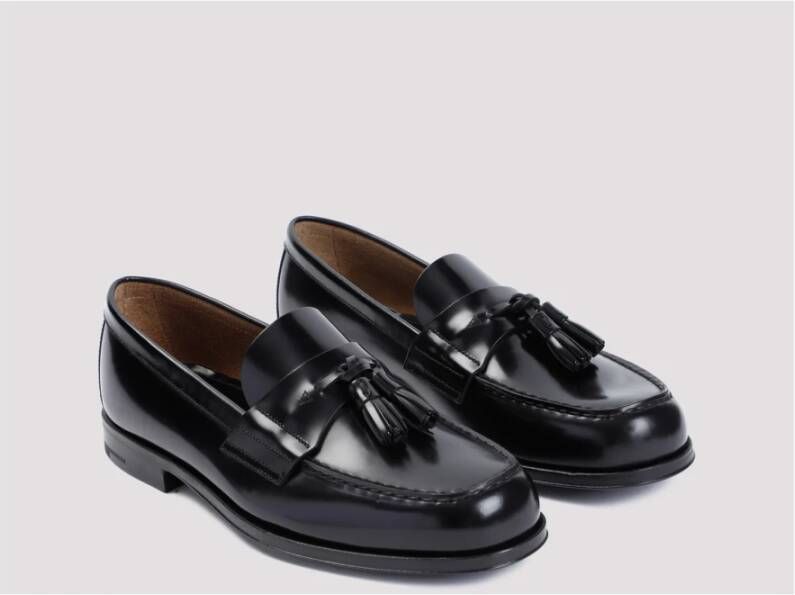 Prada Zwarte Loafer Schoenen Elegante Stijl Black Heren