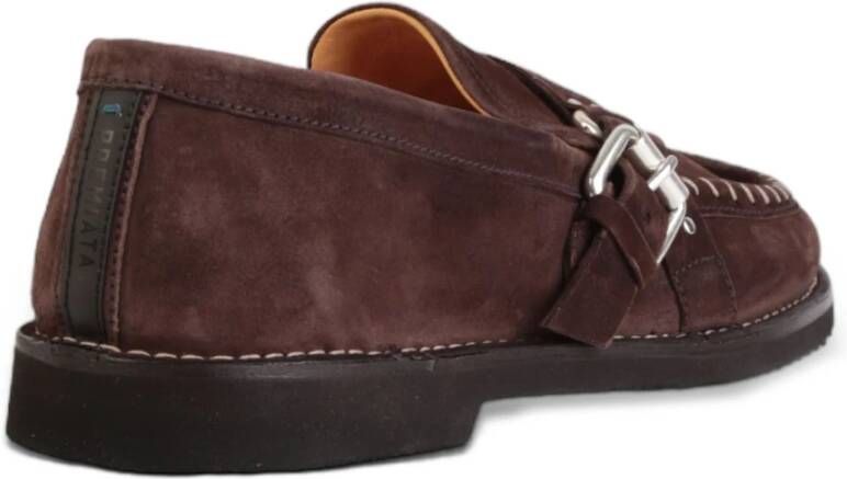 Premiata August Suède Gesp Loafers Brown Heren