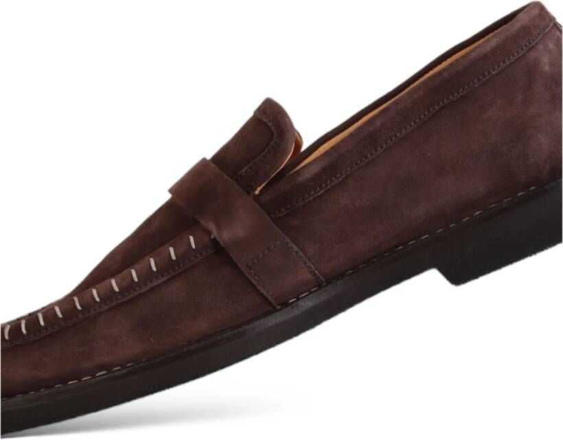 Premiata August Suède Gesp Loafers Brown Heren