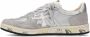 Premiata Basket Style Sneaker met Uitgesneden Details Gray Dames - Thumbnail 3