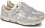 Premiata Basket Style Sneaker met Uitgesneden Details Gray Dames - Thumbnail 4