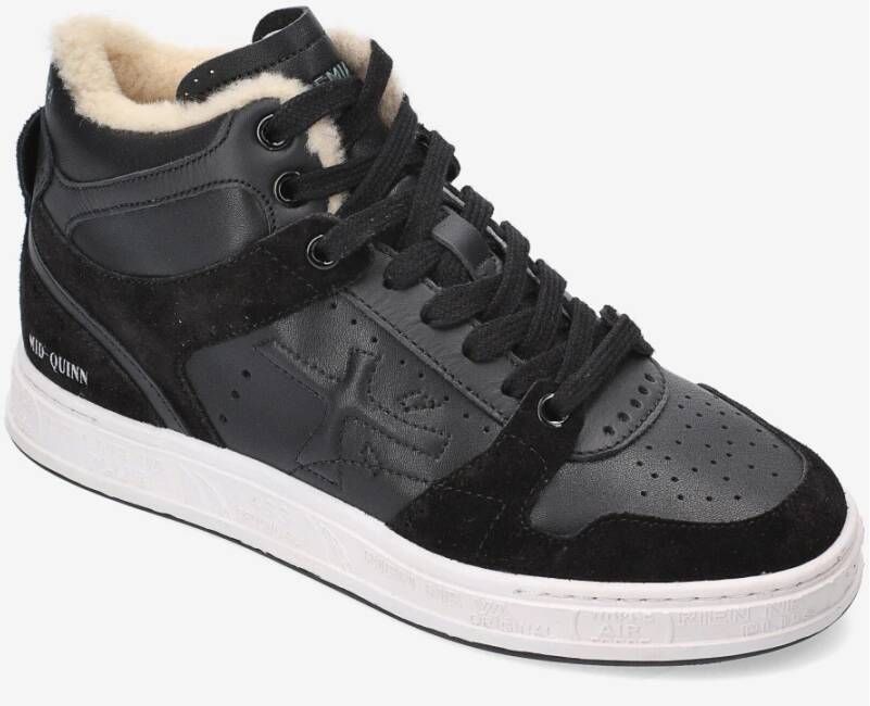 Premiata Basketbal-geïnspireerde couture sneaker met Brogue-details Black Heren