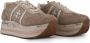 Premiata Beige Leren Python Sneakers Vrouwen Beige Dames - Thumbnail 4