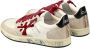 Premiata Clayd Basket Sneakers Beige Dames - Thumbnail 9