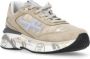 Premiata Beige Leren Sneakers met Logo Detail Beige Dames - Thumbnail 3