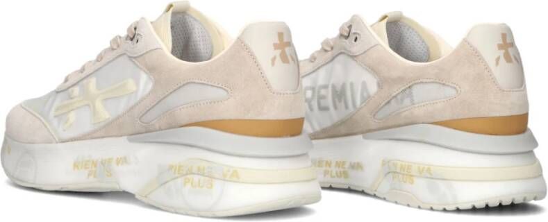 Premiata Beige Moerun Lage Sneakers White Heren