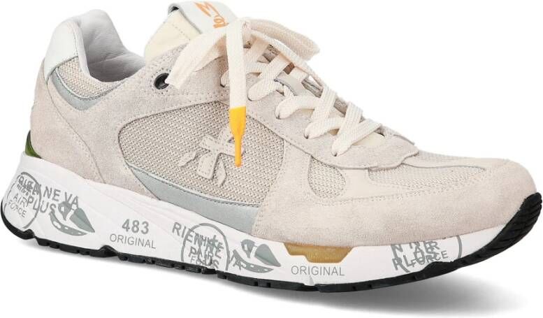 Premiata Beige Sneaker Mase Suède Leer Beige Heren