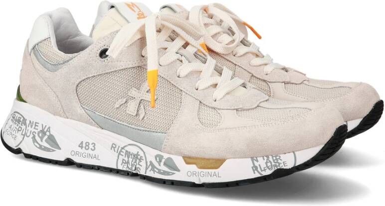 Premiata Beige Sneaker Mase Suède Leer Beige Heren