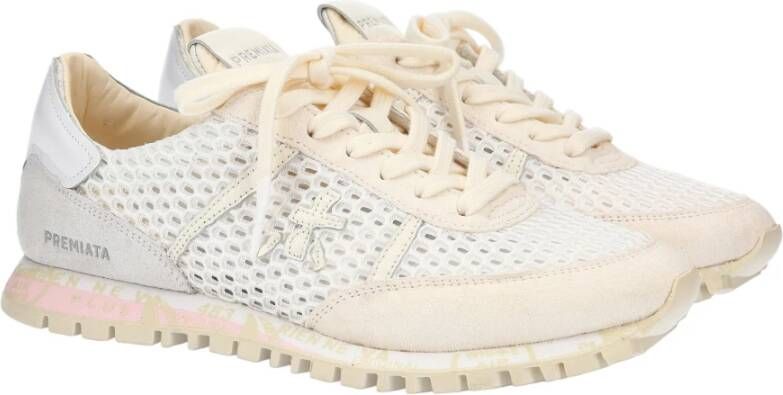 Premiata Stijlvolle Beige Sneakers Beige Dames