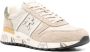 Premiata Logo Sneakers Suède Rubberen Zool Canvas Beige Heren - Thumbnail 11