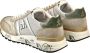 Premiata Logo Sneakers Suède Rubberen Zool Canvas Beige Heren - Thumbnail 5