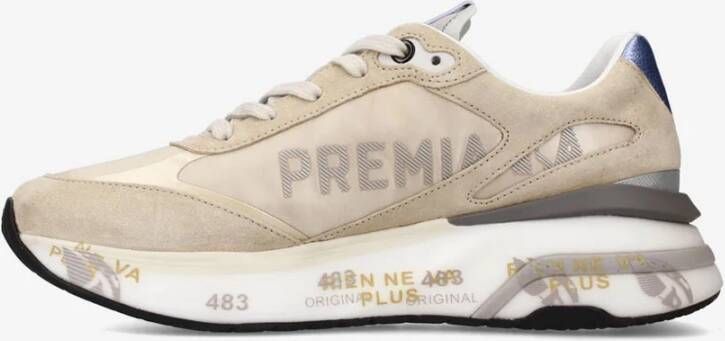 Premiata Beige Sneakers met 4.5 cm Hoogte Beige Dames