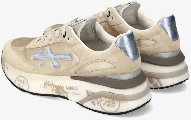 Premiata Beige Sneakers met 4.5 cm Hoogte Beige Dames