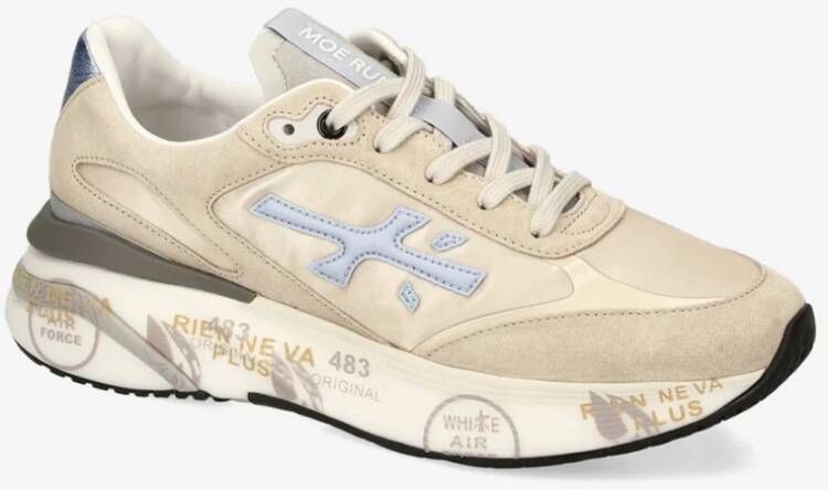 Premiata Beige Sneakers met 4.5 cm Hoogte Beige Dames