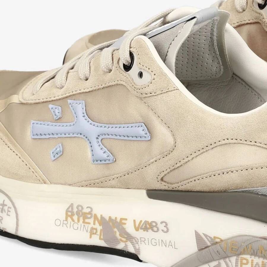 Premiata Beige Sneakers met 4.5 cm Hoogte Beige Dames