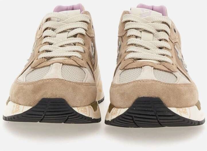 Premiata Beige Sneakers met 4cm Hoogte Beige Dames