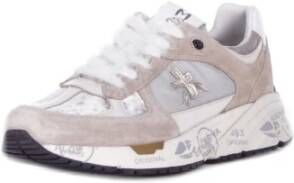 Premiata Beige Sneakers met Logo Detail Beige Dames